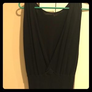 Black sleeveless vest sweater